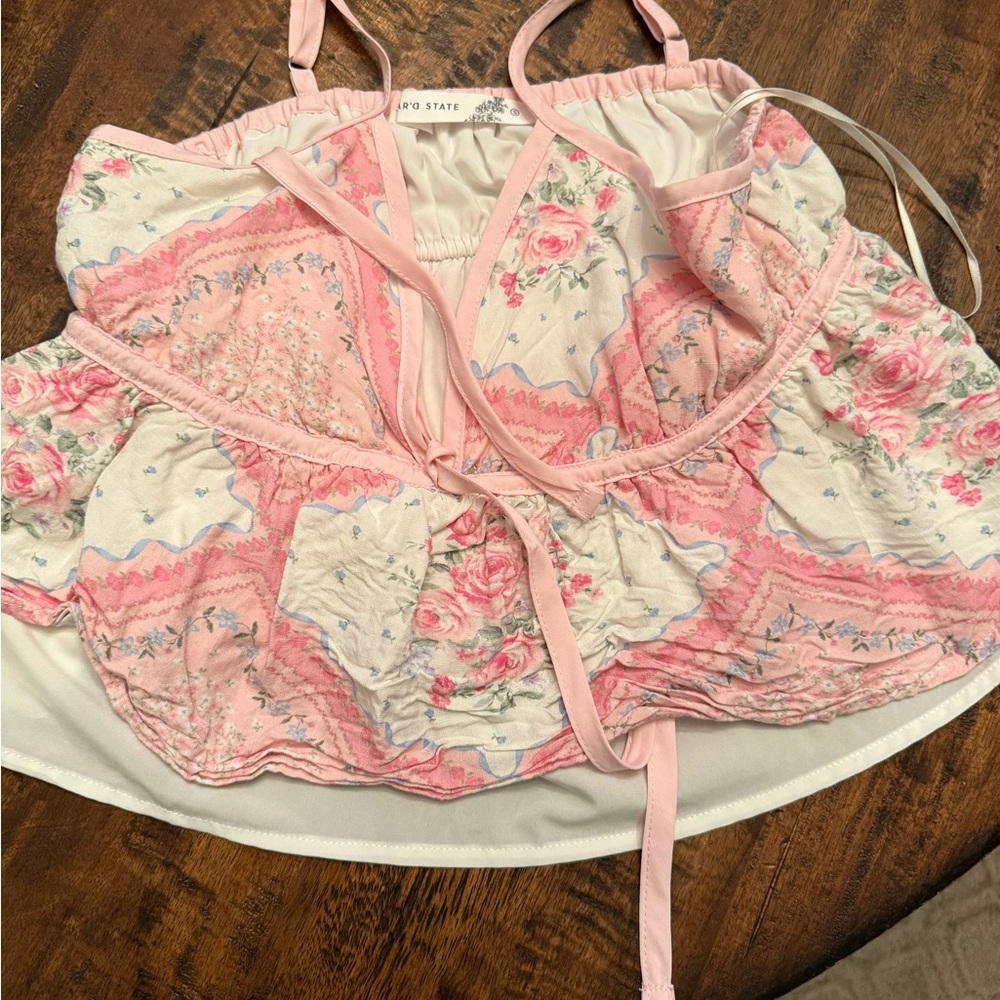 Altard State Floral Pink Camisole Top